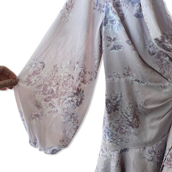 Michael Costello x REVOLVE Sunny Mini Dress Lilac Floral print Revolve S - Picture 6 of 11